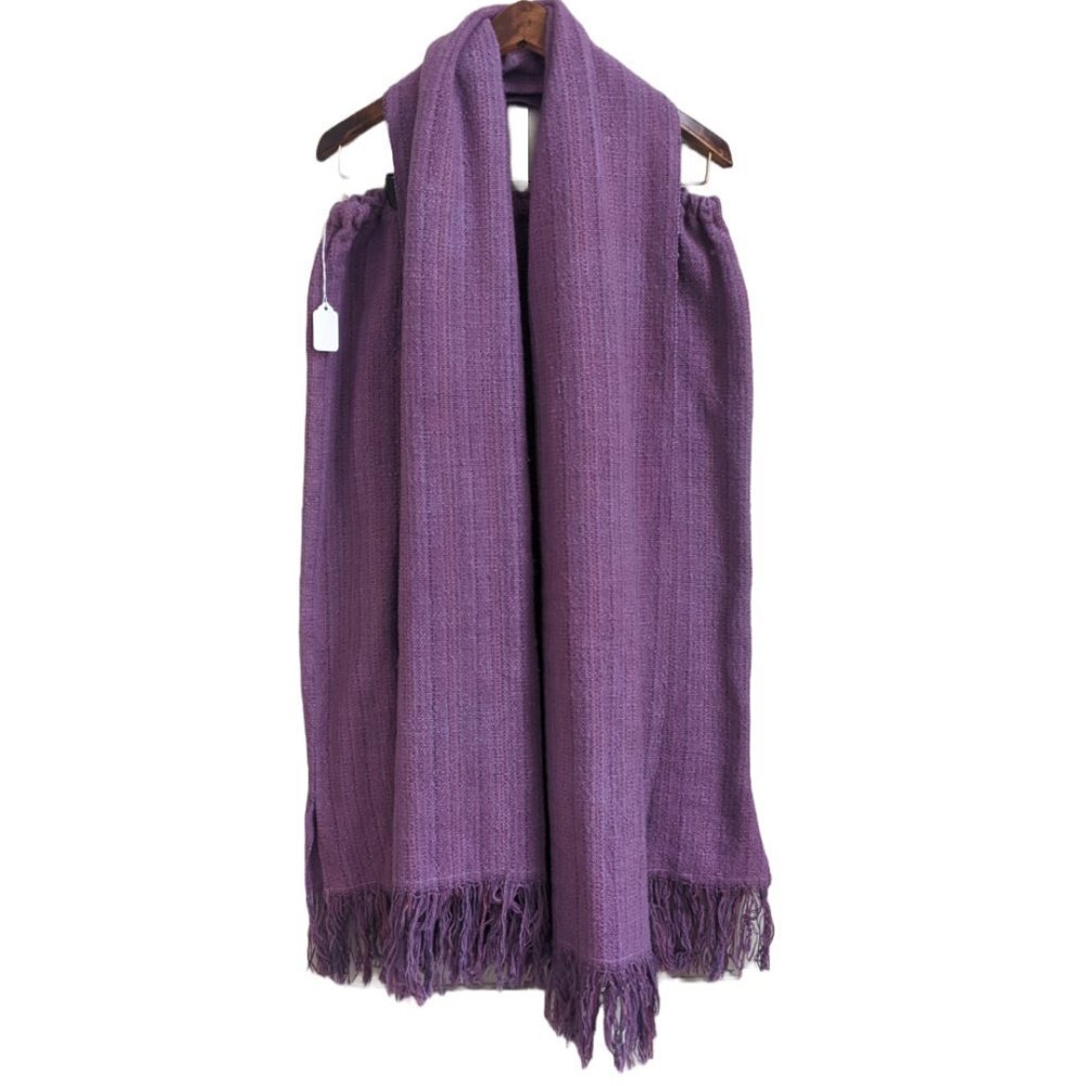 Handmade - loomed wool purple skirt & scarf set   *33.6